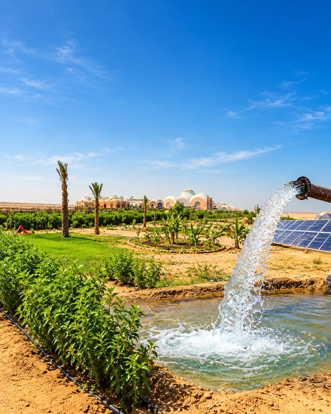 المياه والري والطاقة الشمسية