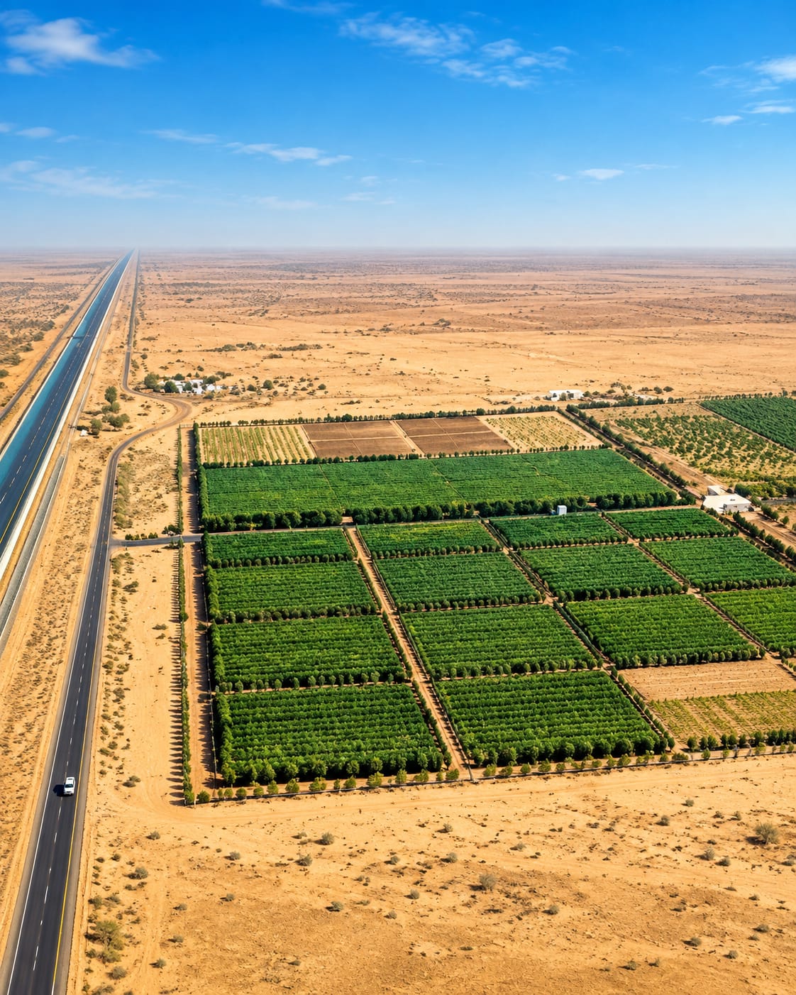 الطرق وسهولة الوصول إلى المغرة وتأثيرها على الاستثمار الزراعي